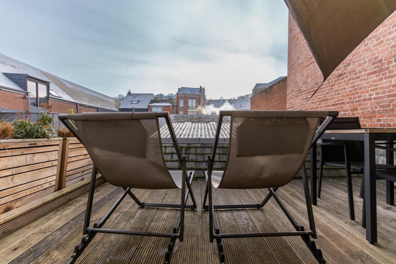 Ardenne Bnb Gite Urbain Avec Terrasse 마르쉐앵파멩느 외부 사진